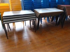 *Ten Stackable School Tables