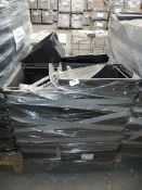 *Pallet Containing Heavy Duty Black Storage Boxes