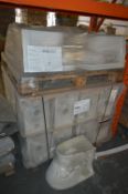 *Pallet Containing 21 White Back to Wall WC's