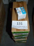 *5 Boxes Containing 10 GU10 LED 1W Lamps