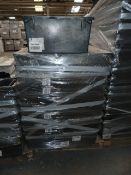 *Pallet Containing Heavy Duty Black Storage Boxes