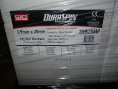 *3 Cartons Containing 12,000 Duraspin 3.9 by 25 mm