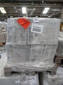 *48 Packs of H Deen Satin Light Grey Ceramic Tiles