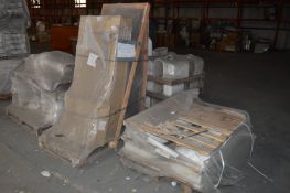 * 5 Pallets Containing 6 White 1500 by 700 by 390