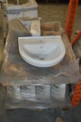 *Pallet Containing 10 Vitra White Ceramic Wash Han