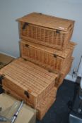 *6 Wicker Picnic Baskets