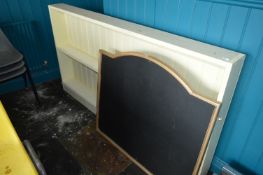 *Painted Bookcase & Arch Top chalk Board