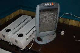 *2 Electric Heaters & Halogen Heater