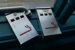 *2 Stainless Steel External Ashtrays