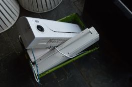 *2 Electric Door Curtains and 2 Wall Mounted Elect