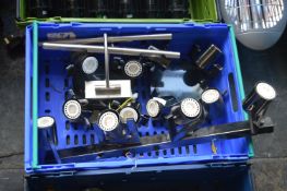 *2 Brushed Stainless Steel Picture Lights & 3 Four