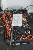 *Assorted Extension Leads, Wires, Power supply Uni
