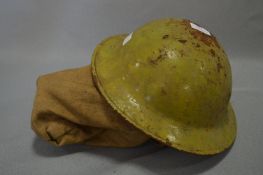 WWII Wardens Hat and Gas Mask