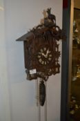 Black Forrest Carved Wood Cuckoo Clock