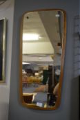 1970's Teak Framed Wall Mirror