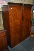 Victorian Mahogany Double Wardrobe