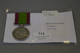 Afghanistan War Medal 1878-1890 - 21st Regiment NI Havildar Roopa