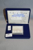 Cased H.M Queen Elizabeth Birthday Ingot 1977 - Approx 120g
