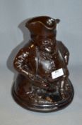 Large Brown Glazed Toby Jug