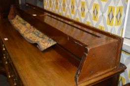 Mahogany Wall Mounted Case Containing Franklin Mint Royal Hunt Tapestry