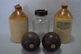 Two Stoneware Jars 