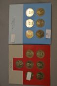Two Danbury Mint British Commemorative Coin Collection