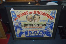 Framed Coloured Poster - Jazzbo Browns