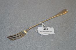 Hallmarked Silver Pickle Fork - Sheffield 1903, Approx 27g