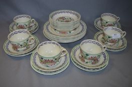 Bristol Pottery Old Bristol Delft Pattern Tea Ware