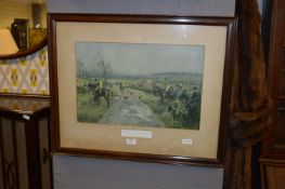 Framed Hunting Print - South Knotts Fox Hounds