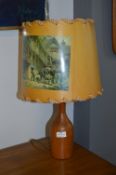 1970's Teak Table Lamp