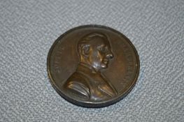 Bronze Commemorative Medallion - Joseph Chamberlain Visit to South Africa