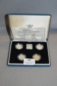 Cased Set of British Silver Proof Coinage 1994 - 1997