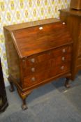1930's Walnut Bureau on Claw & Ball Feet
