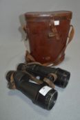 Pair of Ross Leather Cased Binoculars 10x50