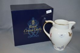 Royal Crown Derby Royal Butterfly Pattern Jug