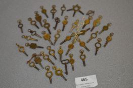 Large Quantity of Pocket Watch Keys