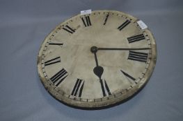 Circular School Type Wall Clock Face and Movement