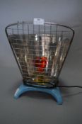 Enamelled Metal and Chrome Heater Lamp
