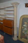 Pair of Wood Corinthian Columns 6'9