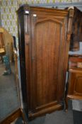 Oak Single Wardrobe with Carved York Rose Decoration