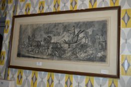 Framed Georgian Engraving Print - Why Drive a Plankton and Two circa 1807