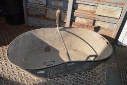Galvanised Metal Chicken Feed Tub