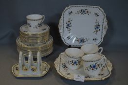 Shelley Chelsea Pattern Tea Ware (29 Pieces)