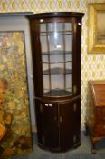 Early Georgian Quarter Round Corner Display Cabinet