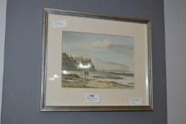 Framed Watercolour - Robin Hoods Bay by John E. Parkin