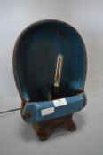 Enameled Cast Iron Wall Mounted Feeding Trough Upcycled Lamp
