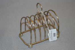 Hallmarked Silver Toast Rack - Sheffield 1921, Approx 117g
