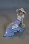 Nao Lladro Figurine - Girl with Singing Bird