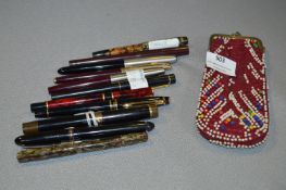 Selection of Waterman, Swan, Parker and Sheaffer Fountain Pens